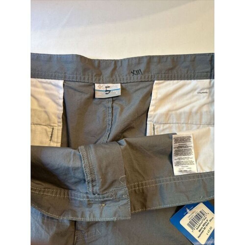 COLUMBIA Mens BottomsCasual Lightweight Regular Fit Cotton Gray Shorts Sz 48 NWT - Picture 9 of 10